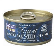 Fish4cats Finest Mackerel & Shrimp 70 g