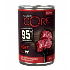 Wellness CORE Dog 95% hovězí & brokolice 400 g