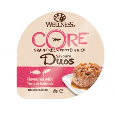 Wellness CORE Cat Savoury Duos tuňák & losos 79 g