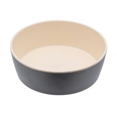 BecoBowl Bambusová miska pro psa – šedá L 18,5 cm / 1,65 l
