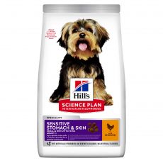 Hill's Science Plan Sensitive Stomach & Skin pro malé dospělé psy 1,5 kg