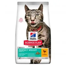 Hill's Science Plan Perfect Weight granule pro dospěl&eacute; kočky s kuřec&iacute;m 7 kg