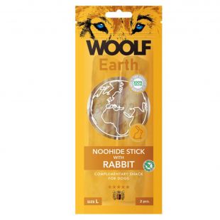 Woolf Dog Earth NOOHIDE L Sticks with Rabbit 85 g