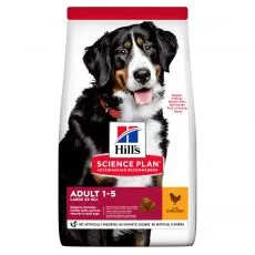 Hill's Science Plan granule pro dospěl&eacute; psy velk&yacute;ch plemen s kuřec&iacute;m 18 kg