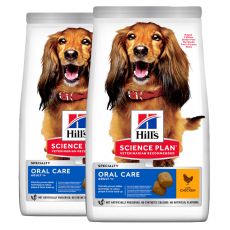 Hill\'s Science Plan Oral Health pro střední dospělé psy s kuřecím 2 x 12 kg