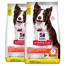 Hill\'s Science Plan Perfect Digestion pro střední dospělé psy 2 x 14 kg
