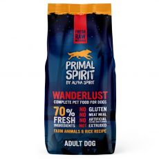Primal Spirit Dog 70% Wanderlust – kuře a losos 12 kg