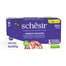 Schesir Multipack tuňák s hovězím 6 x 50 g