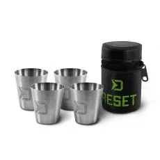 Set nerezov&yacute;ch poh&aacute;rků Delphin RESET 4v1