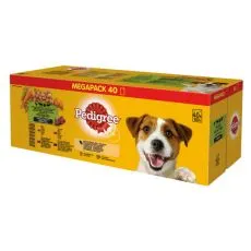 Pedigree MEGAPACK 40 Sm&iacute;&scaron;en&yacute; v&yacute;běr ve &scaron;ť&aacute;vě 40 x 100 g