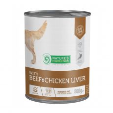 Natures Protection dog adult Beef & Chicken liver 800 g