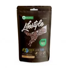 Natures Protection Lifestyle ps&iacute; rolky s kachnou a treskou 75 g