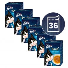FELIX Soup Lahodný výběr s treskou, s tuňákem, s platýsem 36 x 48 g