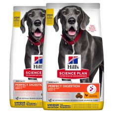 Hill\'s Science Plan Perfect Digestion granule pro velké dospělé psy 2 x 14 kg