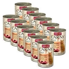 Animonda Carny Adult &ndash; Krůta a kuřec&iacute; j&aacute;tra 12 x 400 g