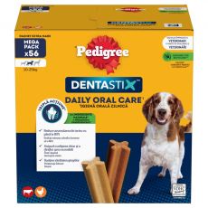 Tyčinky pro psy Pedigree Denta Stix medium - 56 ks / 1140 g