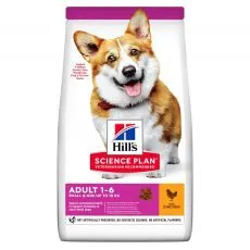 Hill's Science Plan granule pro dospěl&eacute; psy mal&yacute;ch plemen s kuřec&iacute;m 10 kg