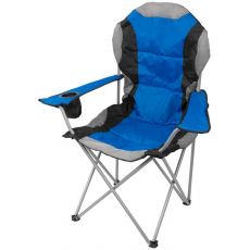 Židle Strend Pro, skládací, modrá, kempingová, 80x50x105 cm