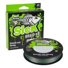 Berkley Splétaná šňůra Sick Braid x8 Low-vis Green 150 m