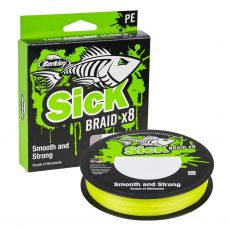 Berkley Splétaná šňůra Sick Braid x8 Flame Green 150 m