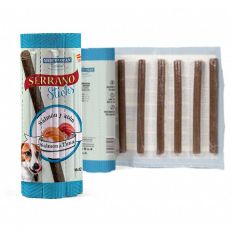 Tyčinky MEDITERRANEAN NATURAL Serrano Sticks - losos a tuňák 16 x 12 g