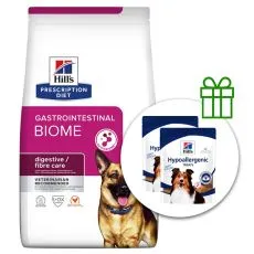 Hill's Prescription Diet Gastrointestinal Biome P&eacute;če o zaž&iacute;v&aacute;n&iacute; pro psy 10 kg + 2x pamlsky ZDARMA