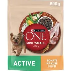 Purina ONE Mini Active granule pro psy kuře 800 g