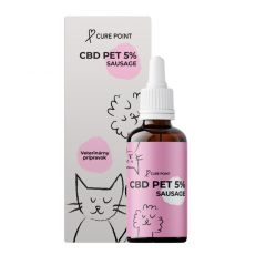 CURE POINT CBD Pet 5% olej s příchutí klobásy, 10 ml