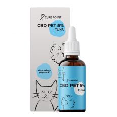 CURE POINT CBD Pet 5% olej s příchutí tuňáka, 10 ml
