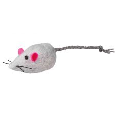 Trixie Plyšová myš s rolničkou 5 cm, 1 ks