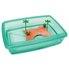 Bazén pro želvy - zelený - 43,5 x 34 x 11 cm