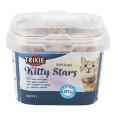 Trixie Soft Snack Kitty Stars - hvězdičky losos a jehněčí 140 g