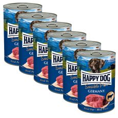 Happy Dog Rind Pur Germany - 6 x 400 g / hovězí 