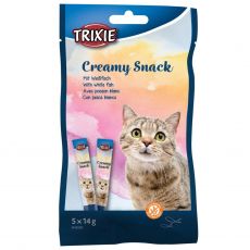 Trixie Cat Creamy Snack - tuňák a bílá ryba 5 x 14 g