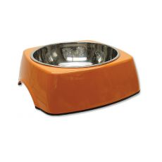 Miska pro psa DOG FANTASY, hranatá - 1,40 l, oranžová