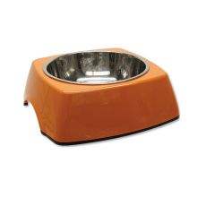 Miska pro psa DOG FANTASY, hranatá - 0,70 l, oranžová