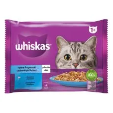 Whiskas kapsle Ryb&iacute; v&yacute;běr v žel&eacute; 4 x 85 g
