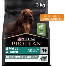 PRO PLAN Small & Mini Adult Sensitive Digestion granule pro psy jehněčí 3 kg
