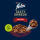 Kapsičky FELIX Tasty Shreds lahodný výběr ve šťávě 12 x 80 g