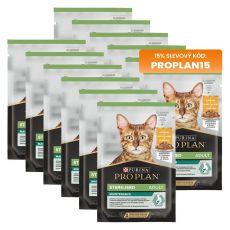 PRO PLAN Sterilised Maintenance kapsičky pro kočky kuře ve šťávě 12x85 g